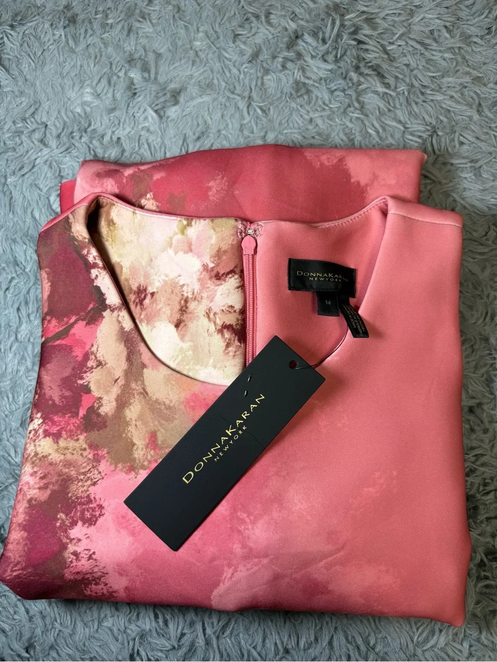 NWT Donna Karan New York Women’s Sleeveless Floral Print Midi Sheath Dress